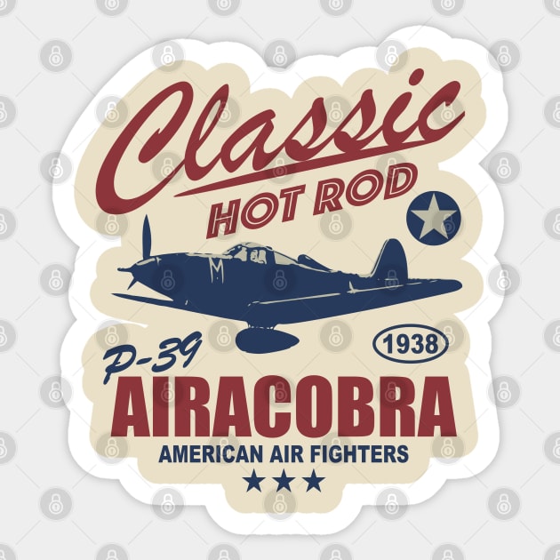 P-39 Airacobra Sticker by TCP